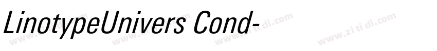 LinotypeUnivers Cond字体转换